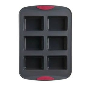 STRUCTURE SILICONE™ FUCHSIA 6-COUNT MINI LOAF PAN